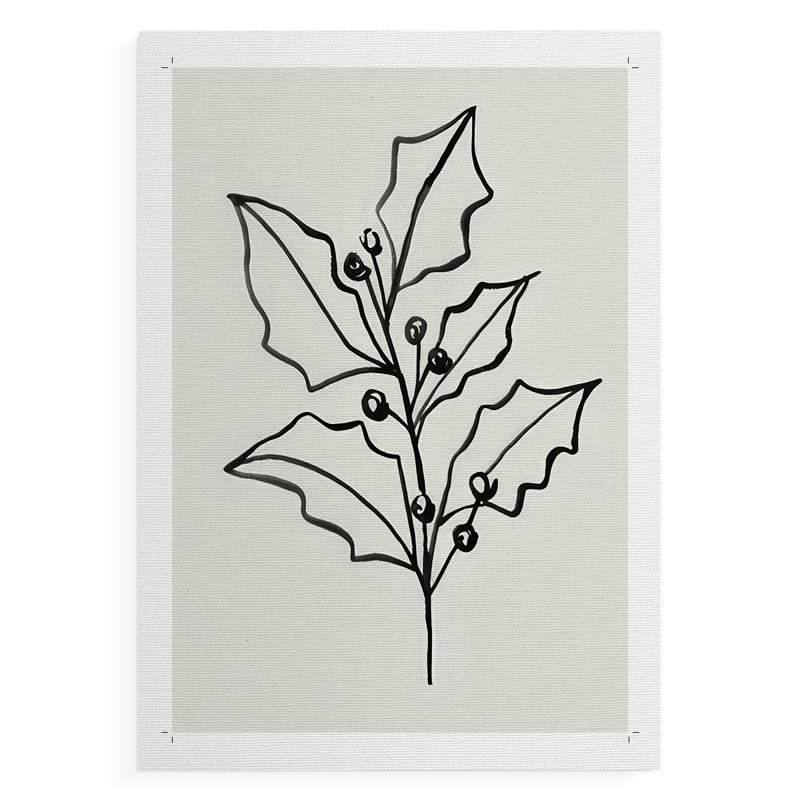 Evergreen Ink I - impression sur toile seulement - non encadrée, H 12 po x l 8 po