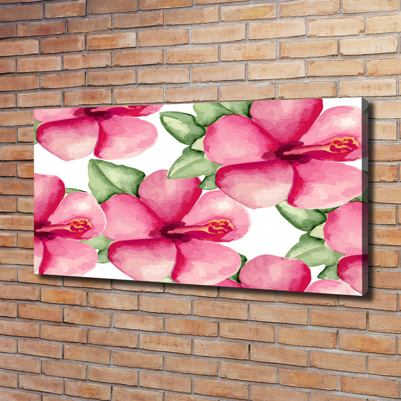 Tropical Flowers - Wrapped Canvas Print