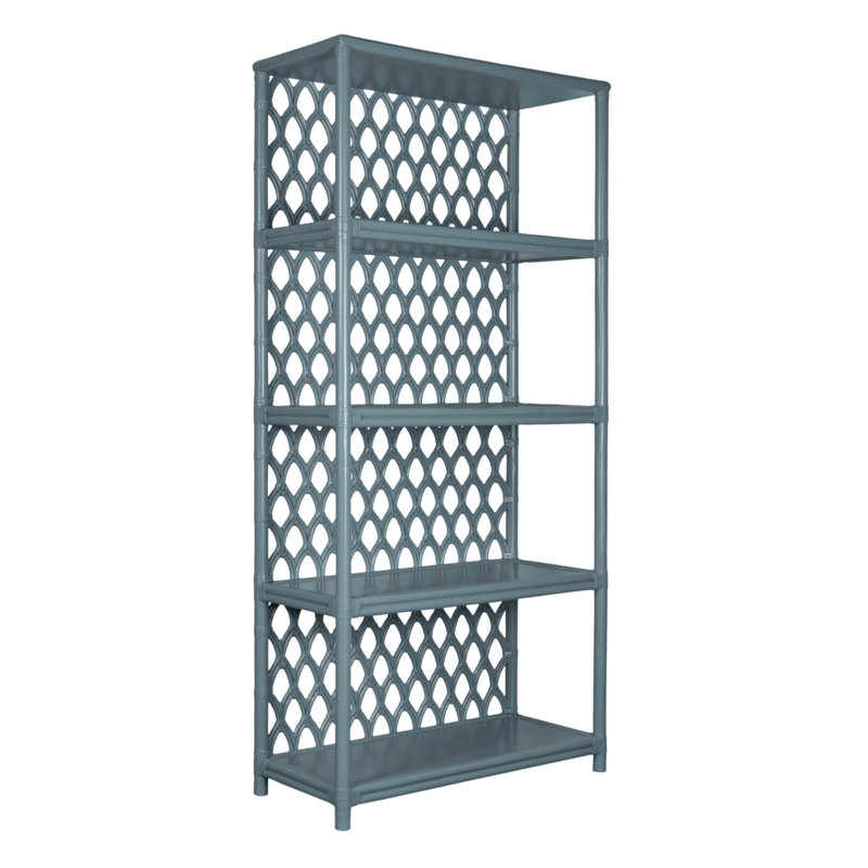 Casablanca 75.5" H x 35.5" W Standard Bookcase, Regatta Blue