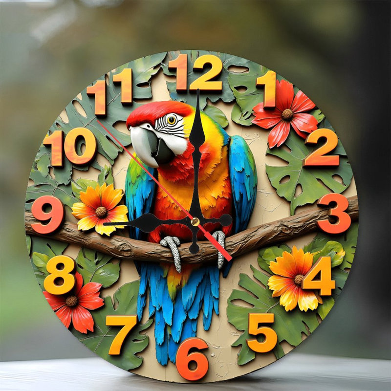Horloge colorée
