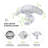 50 Watt 3 - Head LED Dusk to Dawn Outdoor Security Flood Light with Motion Sensor and Timer