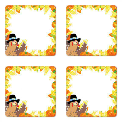 Square 4 Piece Coaster Set