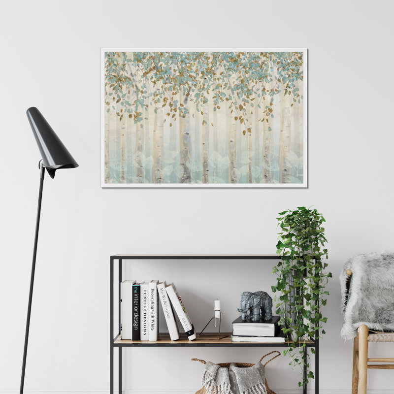 Dream Forest I by James Wiens - Painting Print, 34cm H x 50cm W, White Single Picture Framed Paper