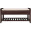 Banc de rangement en bois Alexandria, range-chaussures avec siège rembourré et tiroirs, banc de rangement polyvalent -1821906969-1758770436
