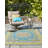 Blue Cahuita Indoor/Outdoor Traditional Rug-1727498406
