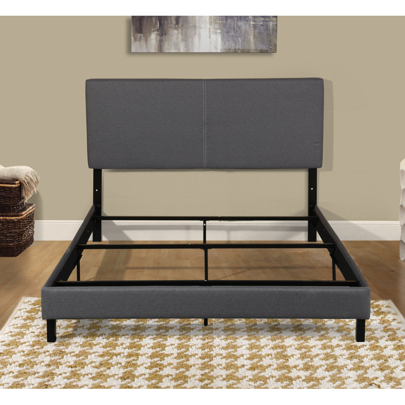 Alano Damen Upholstered Storage Standard Bed, Queen, Gray