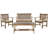 Joliet Acacia 4 - Person Patio Conversation Set with Cushions-1251160182