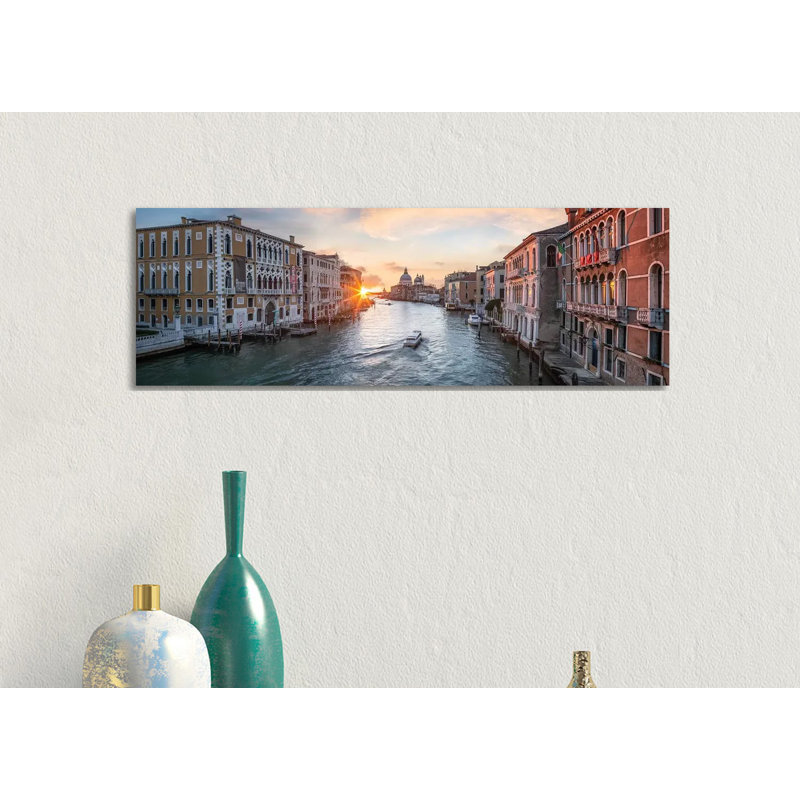 Grand Canal, Venice II by Jan Becke - Wrapped Canvas Panoramic Gallery-Wrapped Canvas Giclée, 30.48 cm H x 91.44 cm W