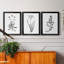 " Inky Botanical I " 3 - Pieces-817928885-818675224