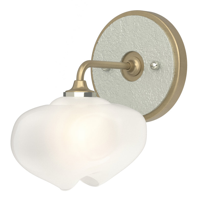 Applique murale de salle de bain à intensité variable 1 lumière Ume, Or doux, Argenté