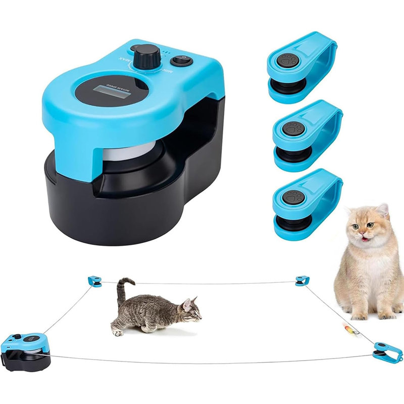 Jouet pour chat à télécommande automatique - Forme de souris fuyant, roue de course à vitesse réglable, jouet de chasse interactif intelligent avec une batterie de 400 mah, matériel de sécurité pour la prévention de l'obésité et de la pression