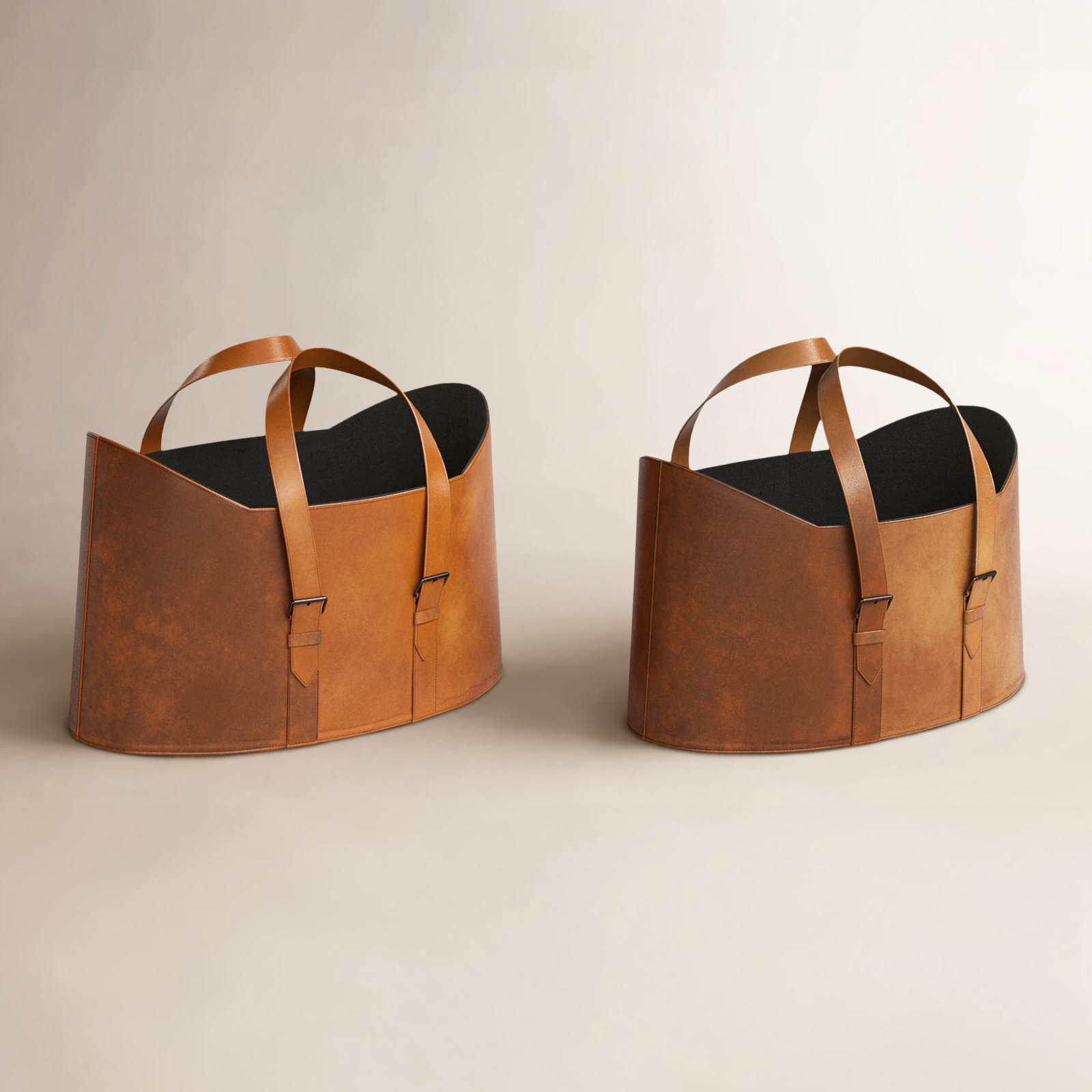 Handmade Genuine Leather Storage Bin