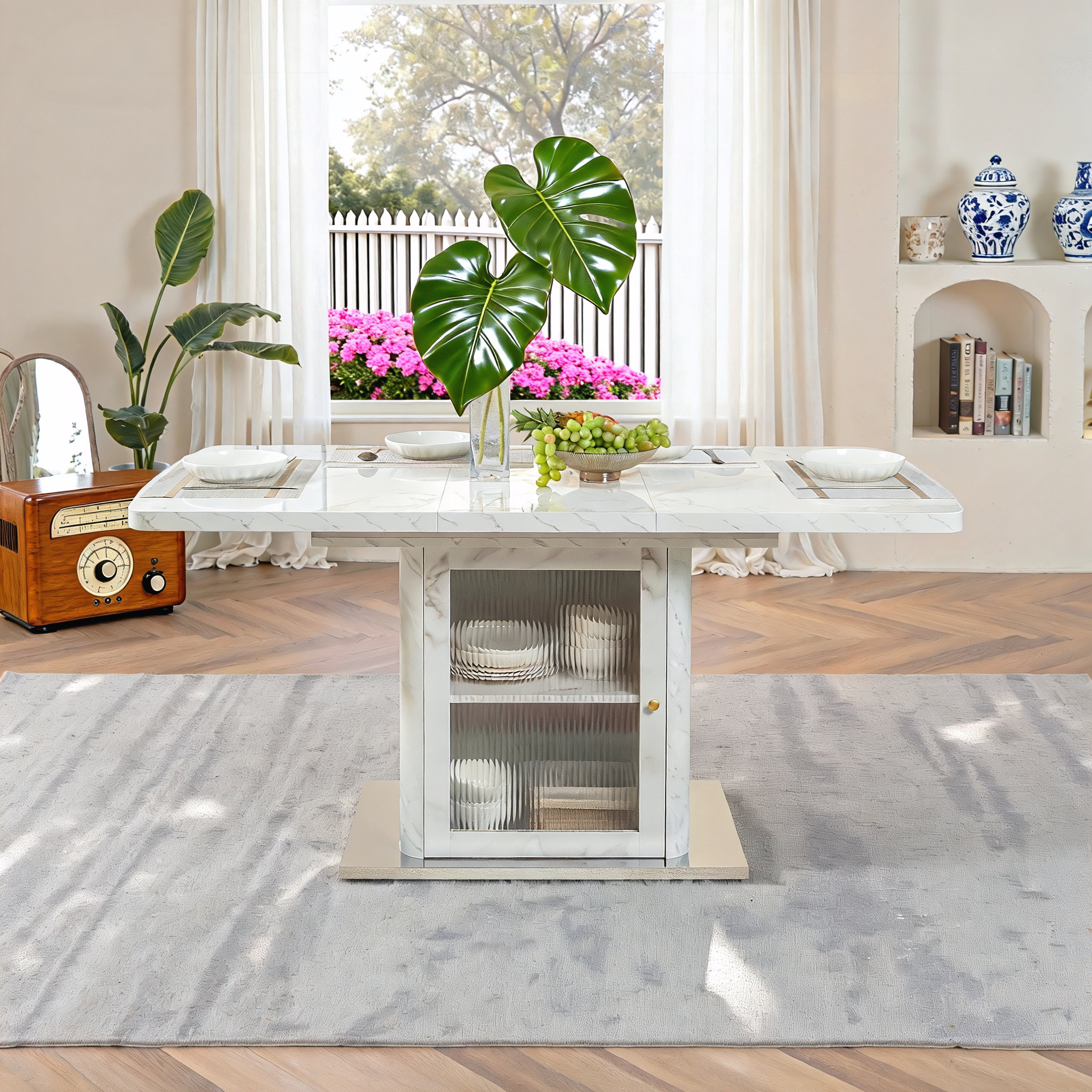 George Oliver 47.24"-63"Modern Rectangle Dining Table - Wayfair Canada