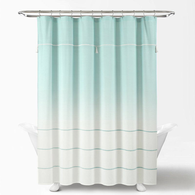 Rideau de douche simple, Turquoise