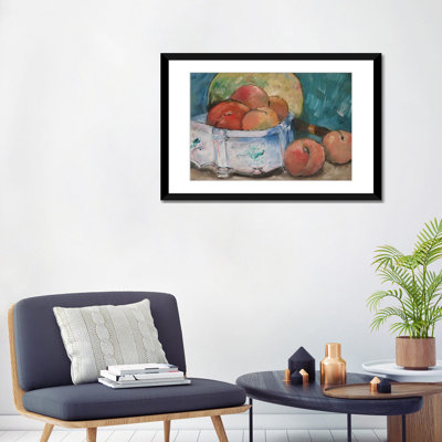 « fruit bol » par paul cezanne, reproduction d’art sur toile