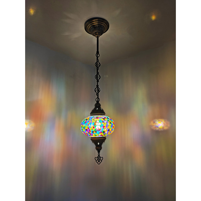 Roneal Novelty Chandelier, Red, 23.62" H x 10" W x 10" D