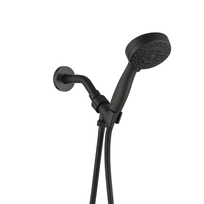Pomme de douche à 5 réglages avec modes et pommes de douche à haute pression, Bronze huilé