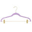 Simplify 6 Pack Velvet Hangers with Clips in Black-108822856