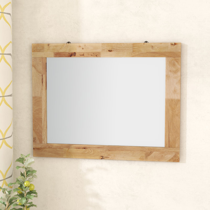 Septimus Wood Wall Mirror, Brown