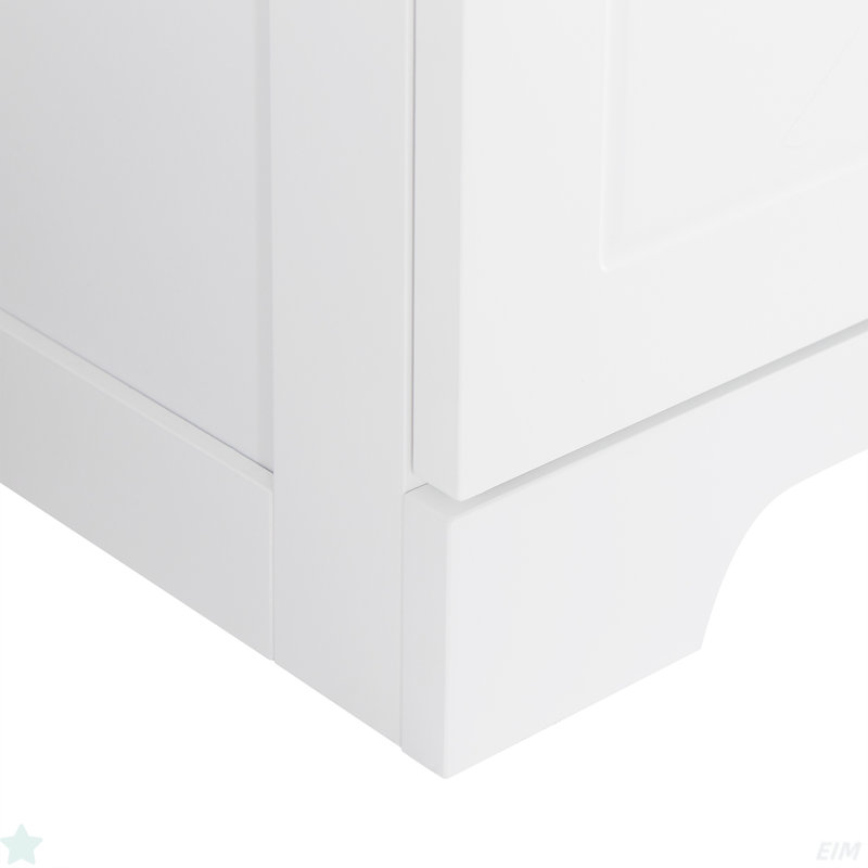 Freestanding Bathroom Cabinet With Multiple Storage System, White