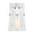Crofton Bathroom Bedroom Wall Fixture With Clear Crackle Glass Shade-112738087-112738081-112738084