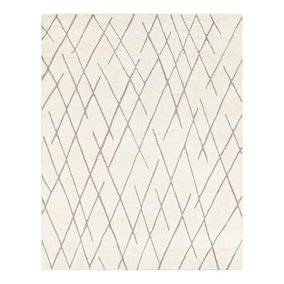 Tureka Hand-Knotted Wool Geometric Area Rug 