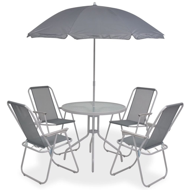 Ezra 4 - Person Patio Dining Set with Round Table