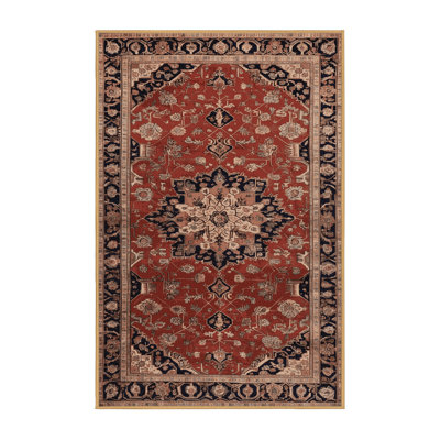 Machine Washable Persian Brown Area Rug
