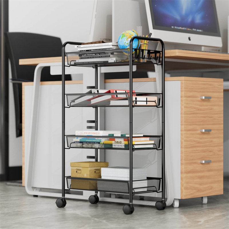 Elish Kitchen Cart, Black