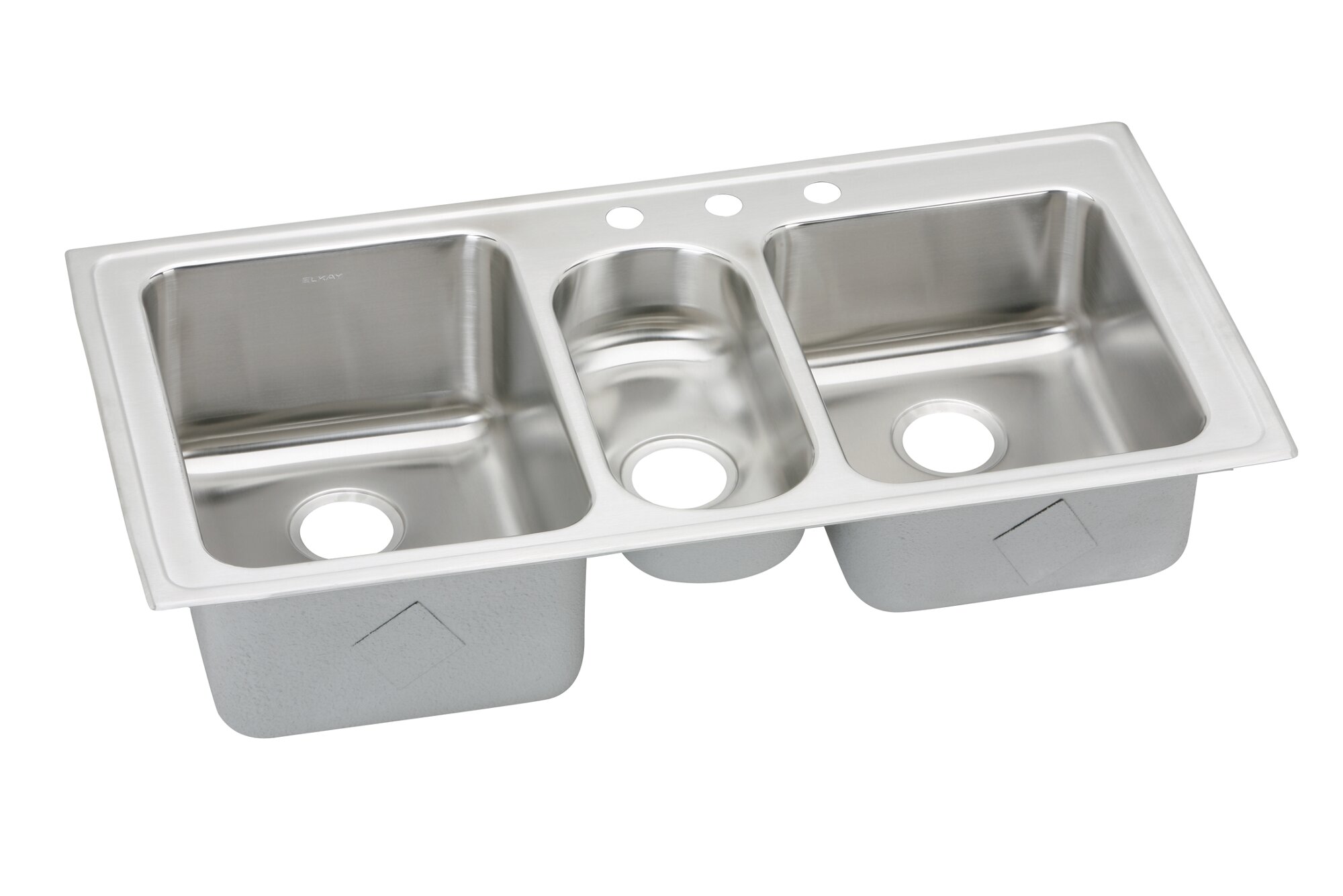 Elkay Lustertone 43 L x 22 W Drop-In Kitchen Sink