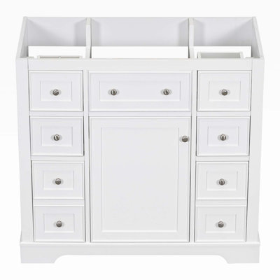 35.6'' Single Bathroom Vanity Base Only in White