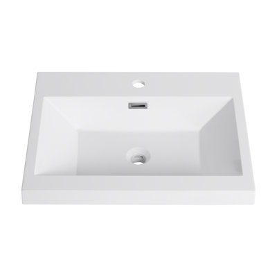 24" Bathroom  Resin Sink