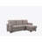 Zhariah 84" Light Gray Reversible Sleeper Sectional Sofa