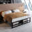Francine 14'' No Headboard Metal Bed Frame with Cross Bed End-1593544429