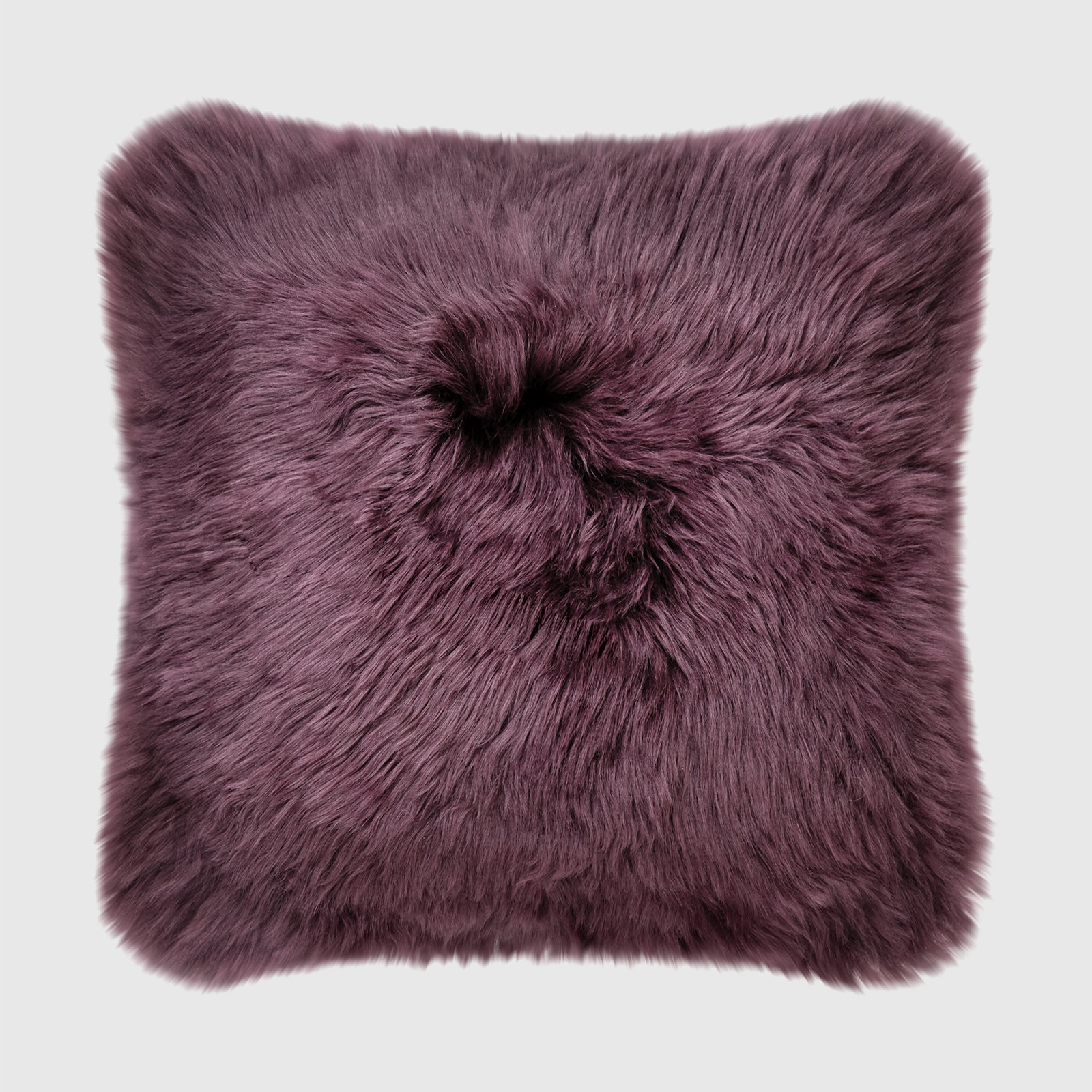 Fieldman Leather Throw Pillow, Purple Boudreaux