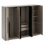 6-Doors Wooden Wardrobe Storage For Bedroom,With 2 Drawers Inside