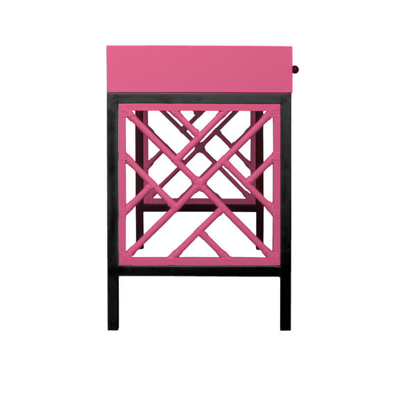 Chippendale Writing Desk, Hot Pink