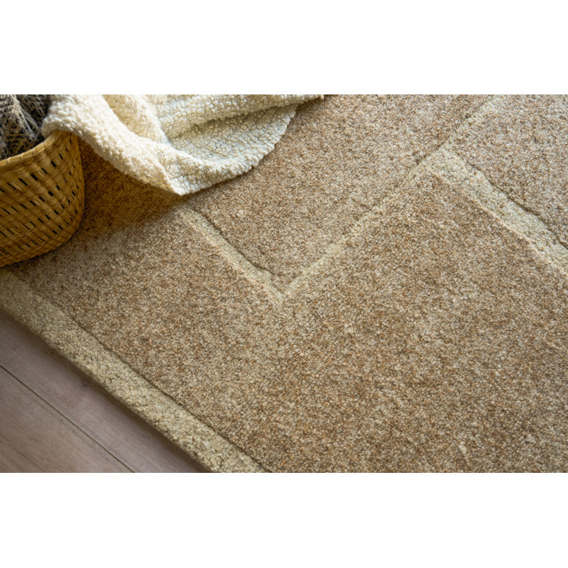 Amara Hand Knotted New Zealand Wool Camel Area Rug, 10'X14'