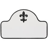 Fleur de Lis 1-Line Wall Address Plaque