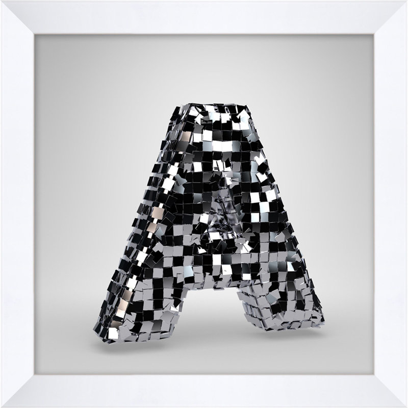 Disco Letter A Print by Mat Sanders