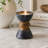 Handmade Black Marble & Acacia Wood Candleholder