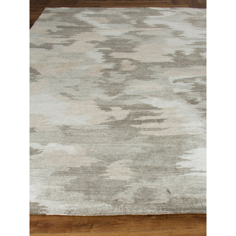 Handmade Abstract Area Rug, Rectangle 6' x 9'