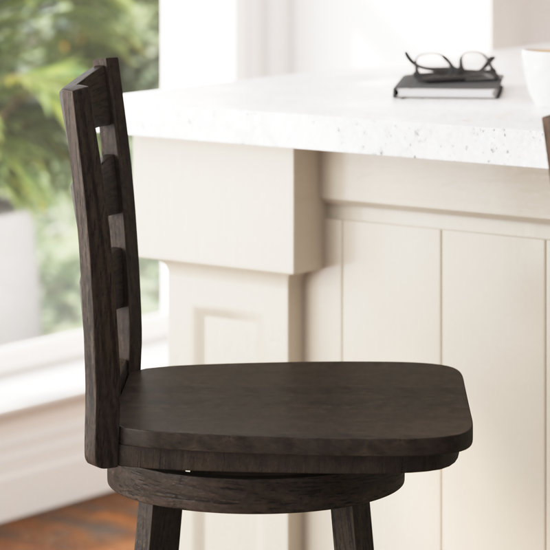 Tabouret de salle à manger Laurel, Espresso, Tabouret de bar (siège d'une hauteur de 29 po)