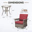 Ensemble de chaises pivotantes 3 pièces Anferney-363654598-363654599