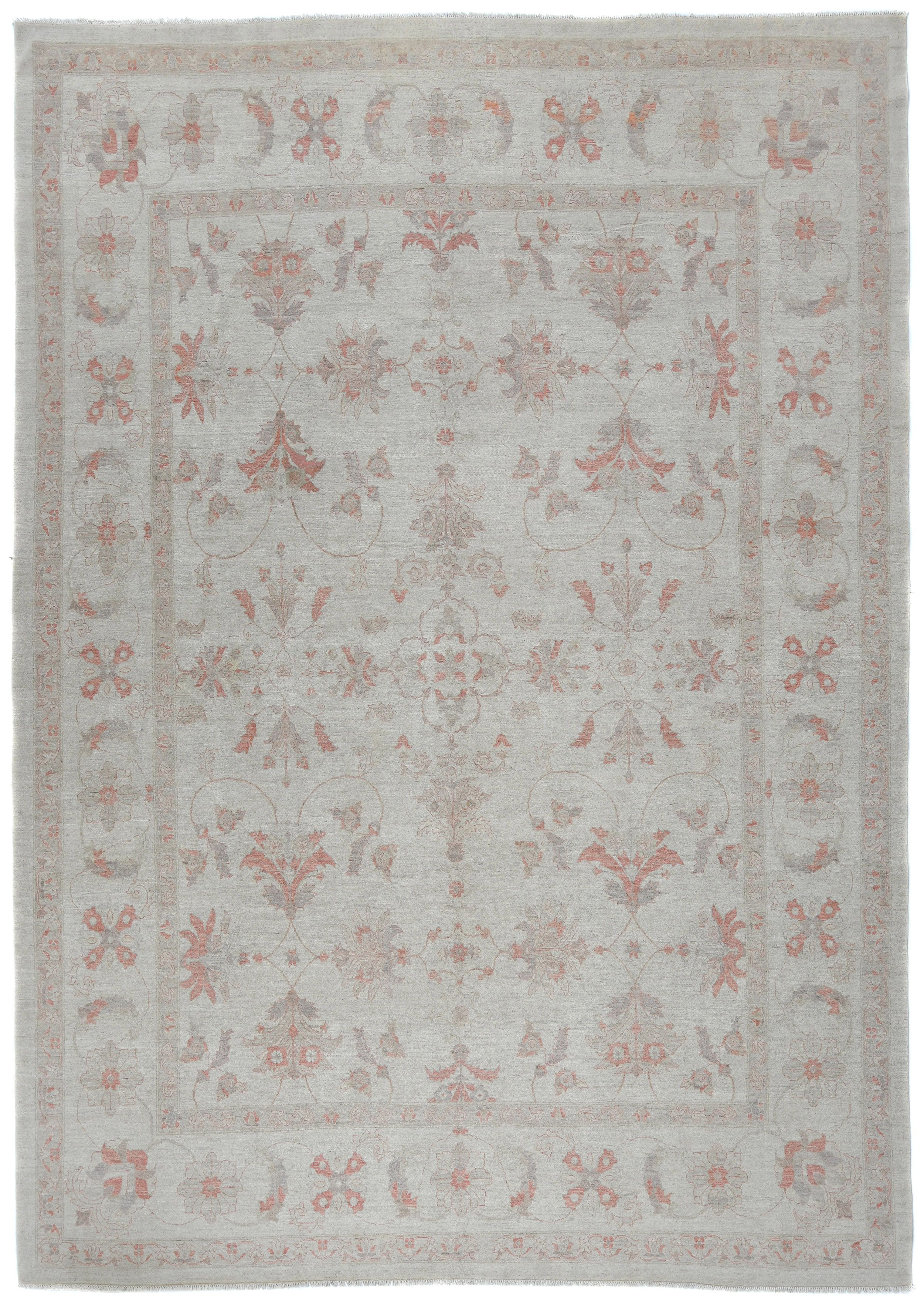 ADMINRUGS One-of-a-Kind Muted Oatmeal Transitional 12X16 Oriental Area ...
