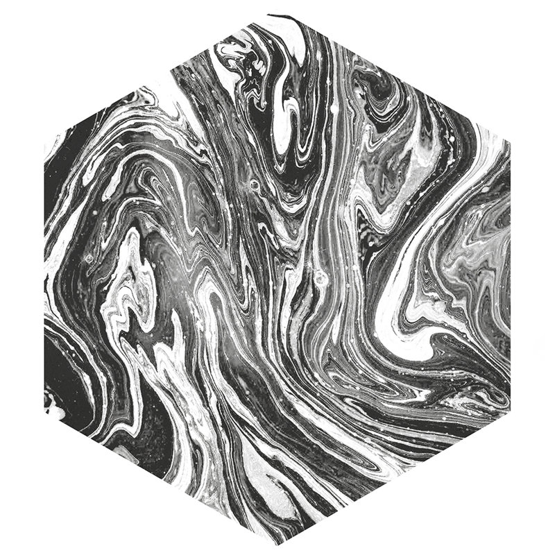 Ebru 9.13 in. x 10.5 in. Glossy Porcelain Tile