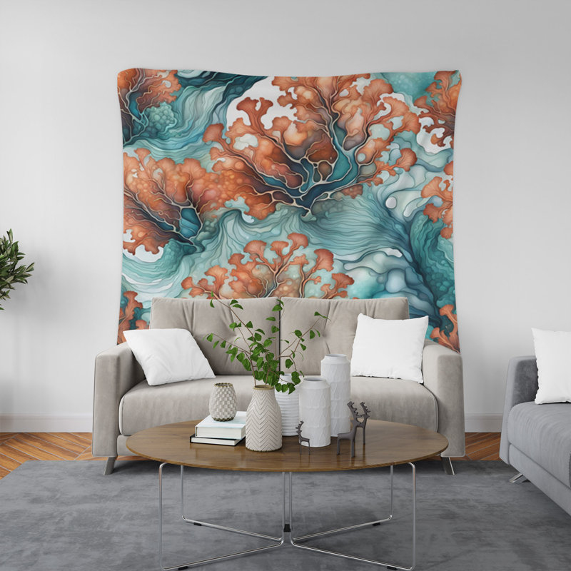 Tapisserie murale, H 88 po x l 104 po x P 1,2 po