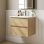 Meuble-lavabo mural 24 po avec comptoir en céramique, meuble-lavabo flottant pour salle de bain Cove
