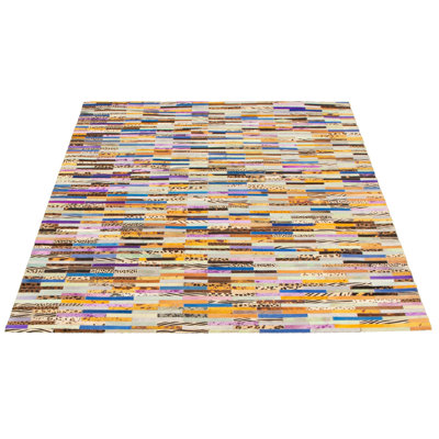 Cowhide Patchwork Indoor Rug