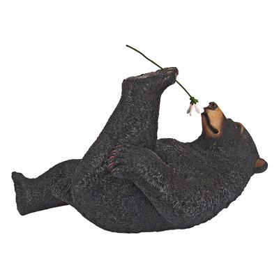 Smell the Flowers Bear Cub Garden Statue